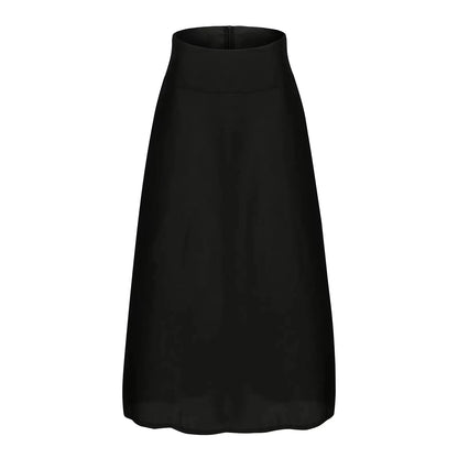 Satin Whirl High Waist Maxi Skirt