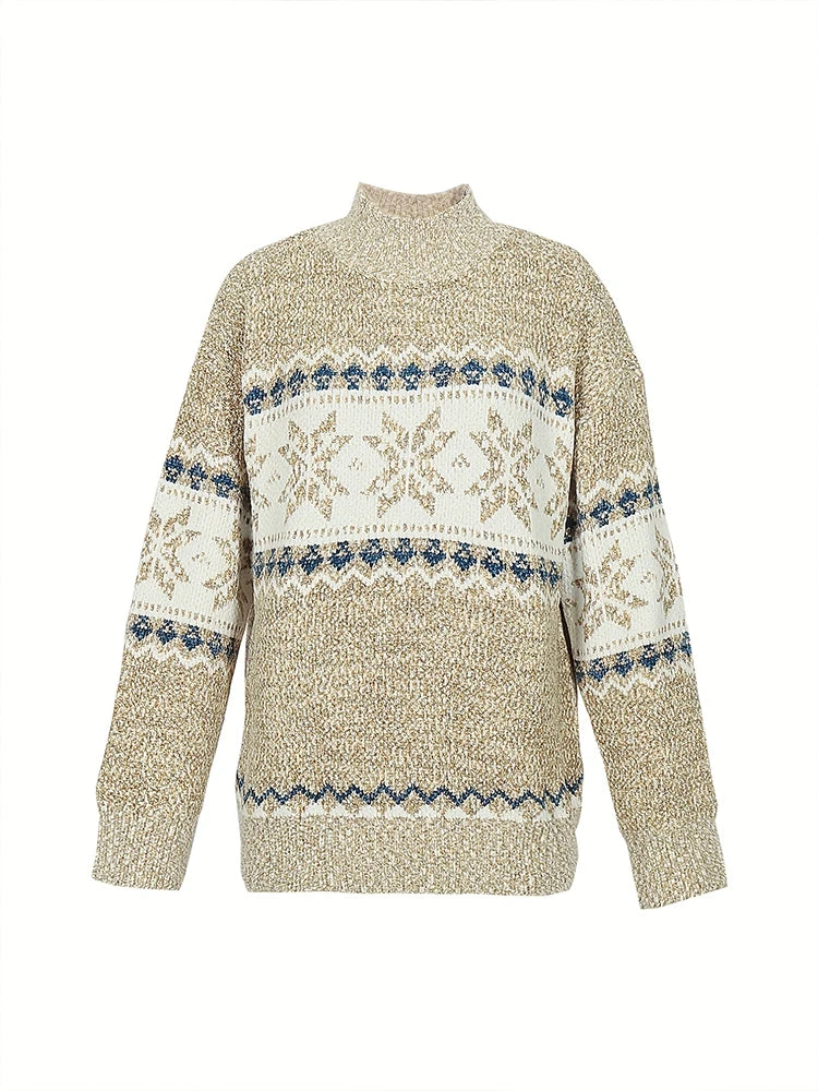 Cozy Charm High Collar Pullover