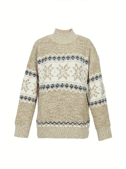 Cozy Charm High Collar Pullover