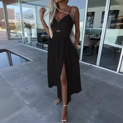 Backless V-Neck Camis Dress