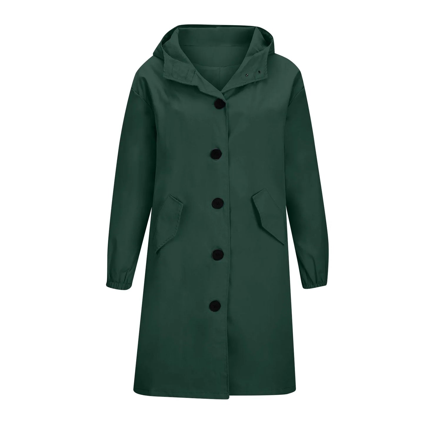 Women’s Long Hooded Trench Coat