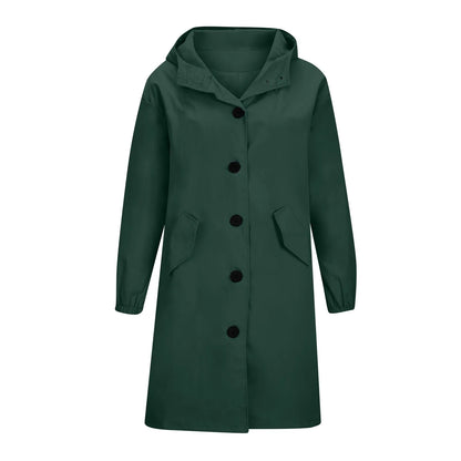 Women’s Long Hooded Trench Coat