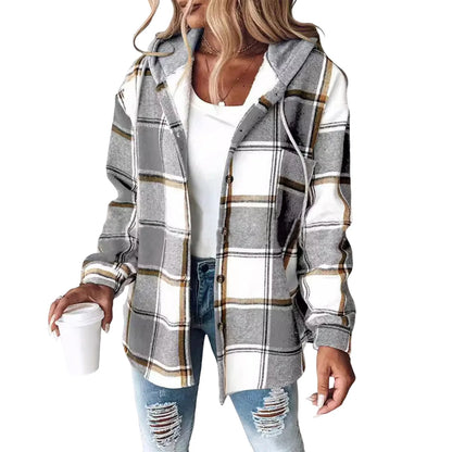 Plaid Street Style Hoodie