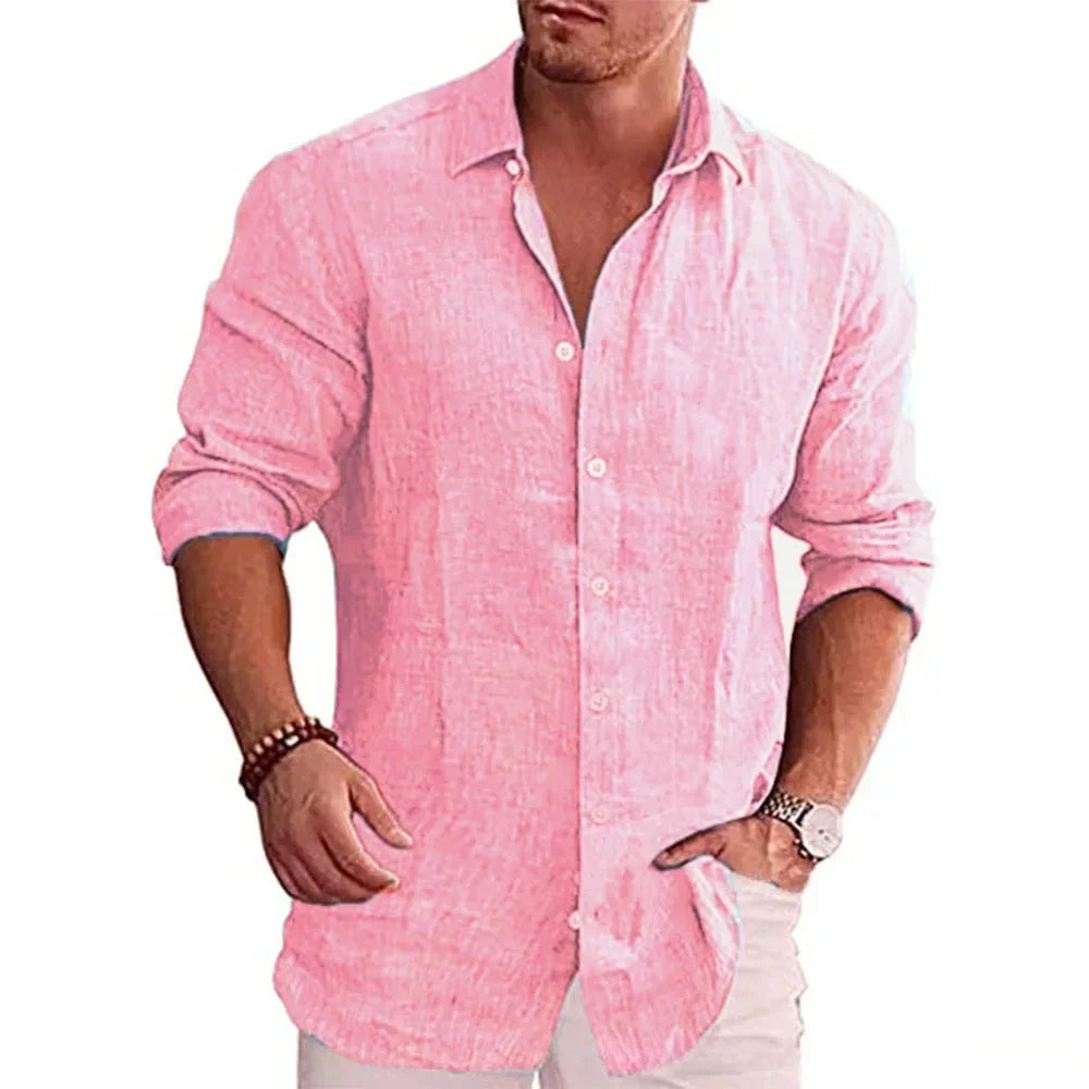 Men's Cotton Linen Shirt