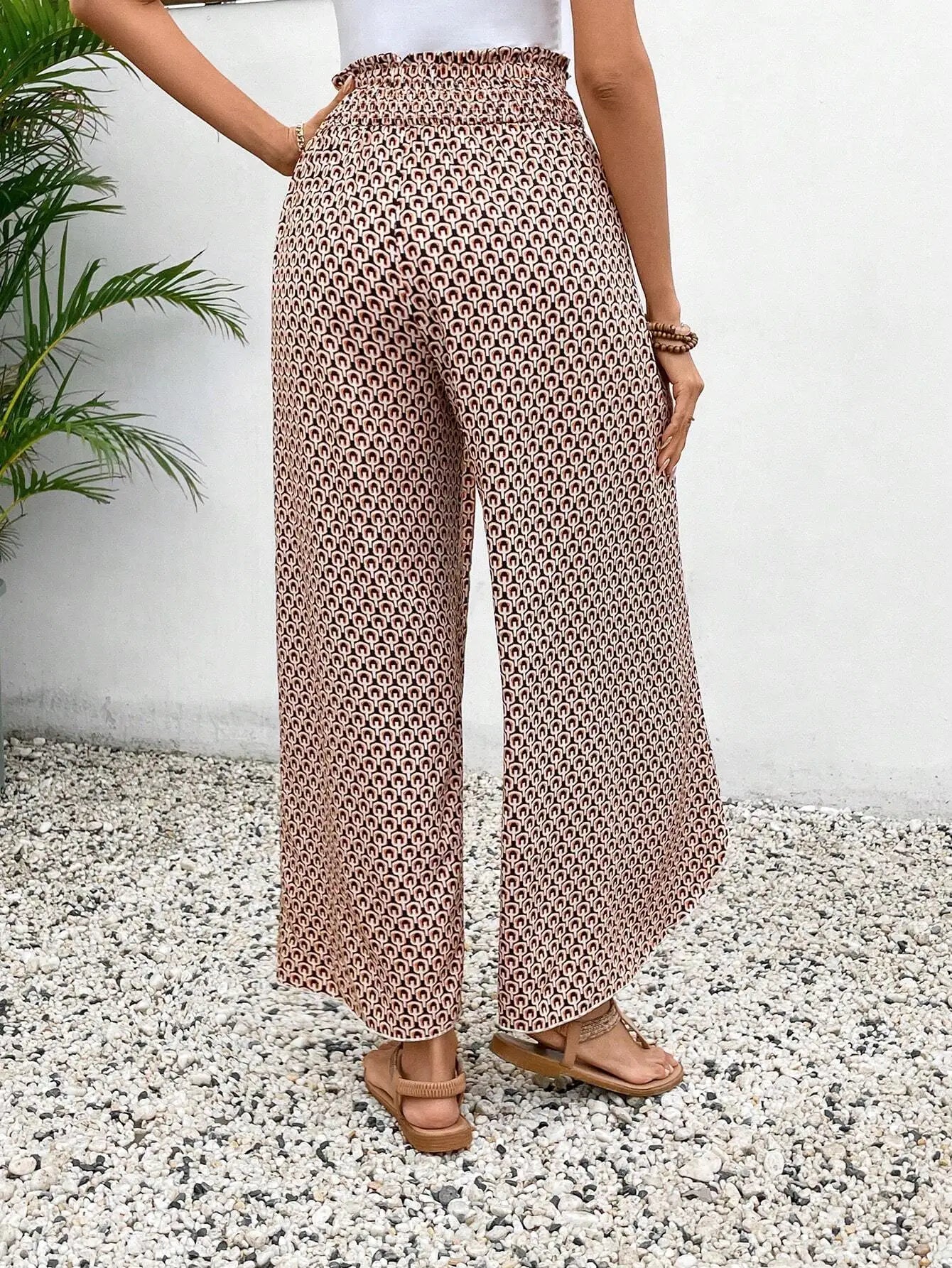 Petal Whisper Wide Leg Pants