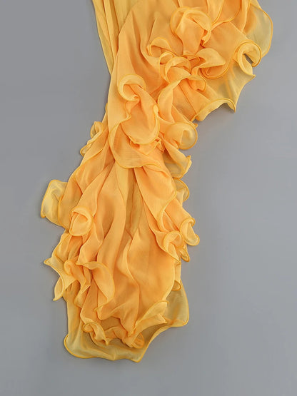 Starlit Allure Strapless Maxi Dress