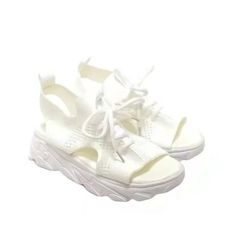 Breeze Lift Lace-Up Platform Sandals