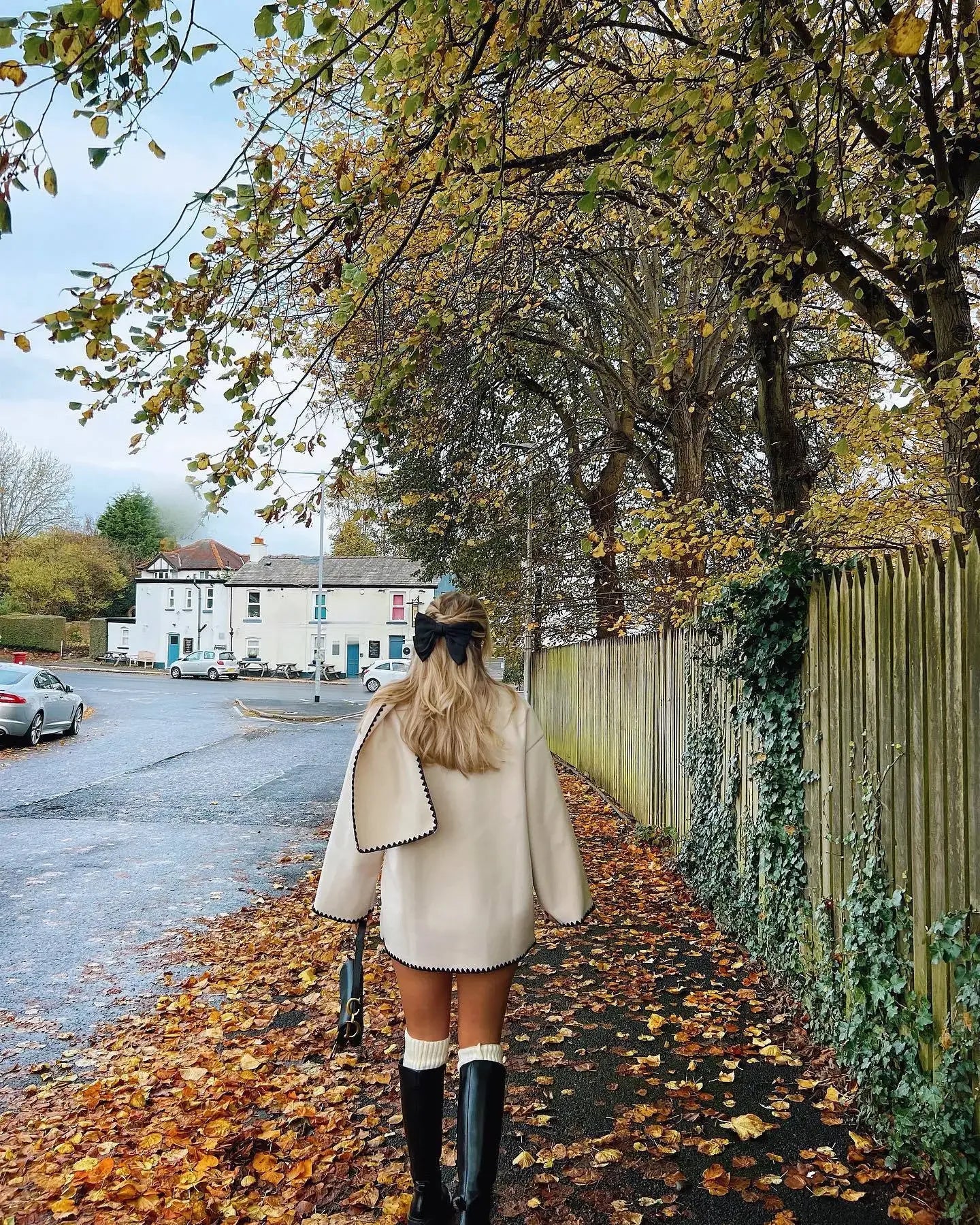Cozy Weave Scarf Splice Wool Coat