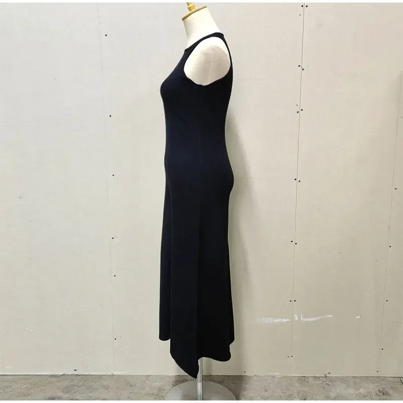 SculptKnit Sleeveless Split Midi Dress