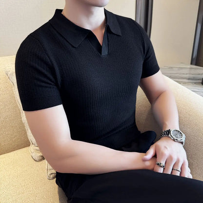 Slim Fit Korean Style Polo Shirt