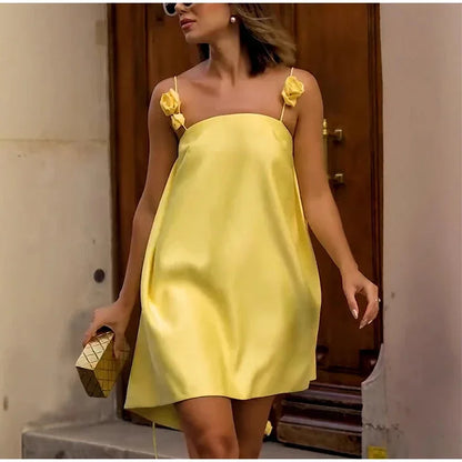 Floral Backless Summer Mini Dress