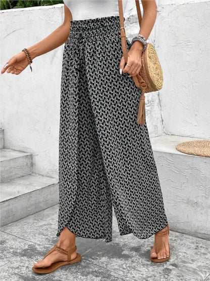 Petal Whisper Wide Leg Pants