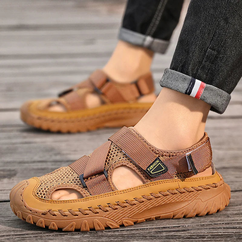 TerraWalk Genuine Leather Men’s Sandals