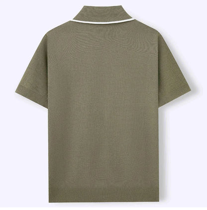 Luxe Breeze Knit Polo Shirt
