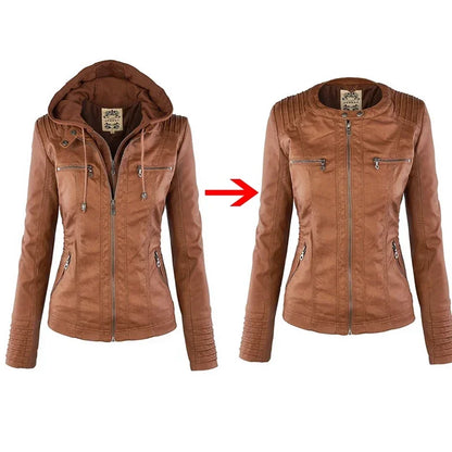 Luxe Rider Faux Leather Moto Jacket