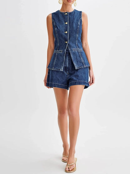 Effortless Edge Denim & Tights