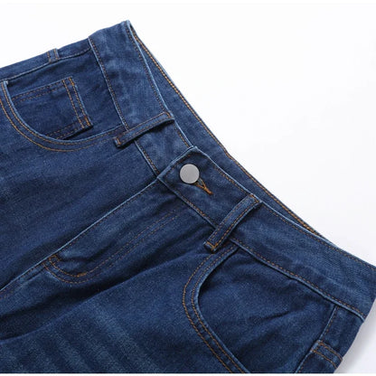 Spark Denim Rhinestone Straight Jeans