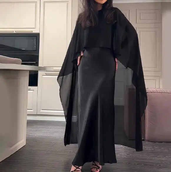 Vintage Charm Batwing Evening Set