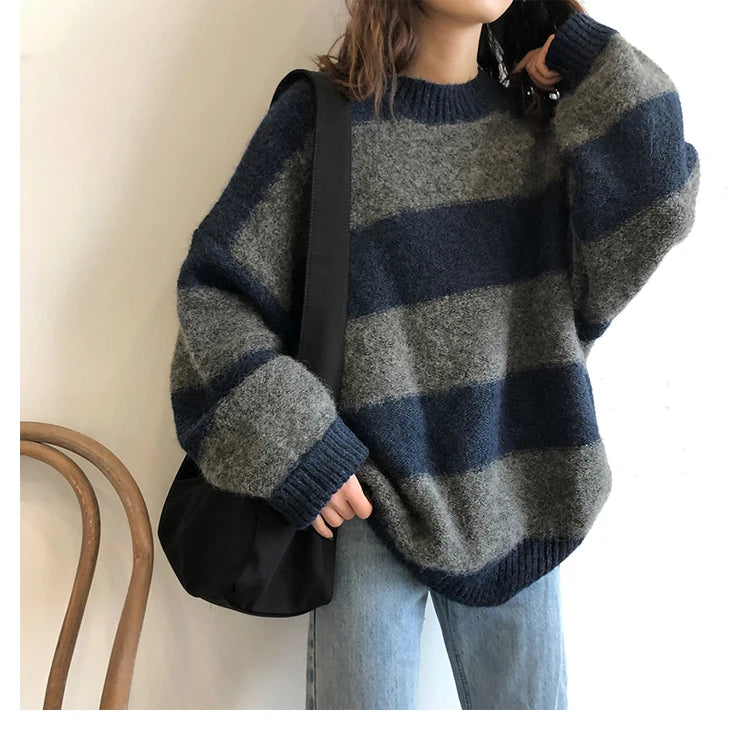 Women’s Oversized Striped Sweater