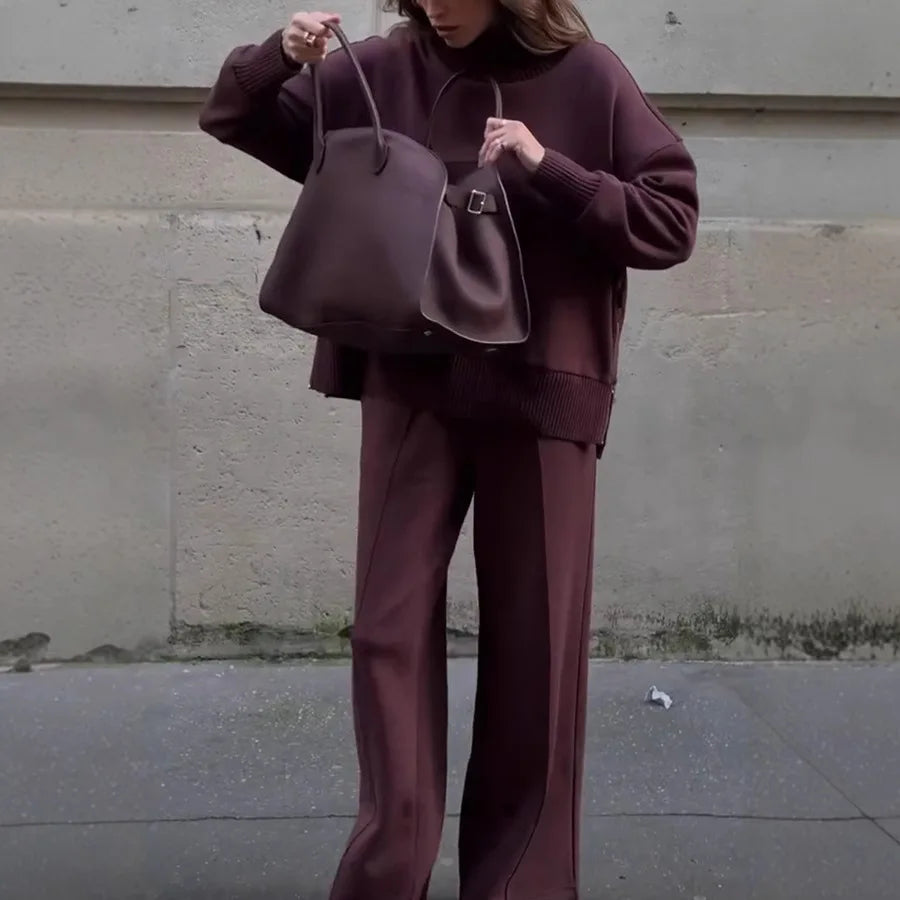 Turtleneck Tracksuit Women