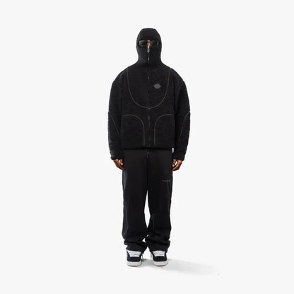 Block Fleece Jacket Y2K Warm Unisex Style