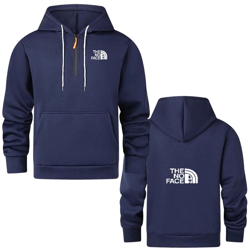 Men's Semi Zipper Casual Hoodie