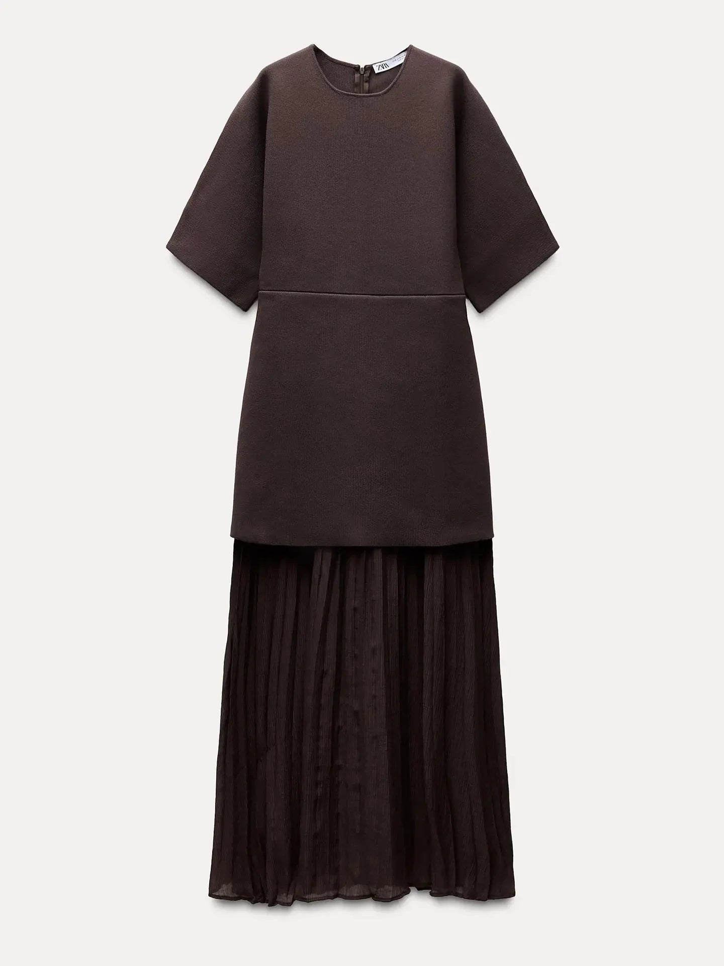 Elegant Pleated Tulle Patchwork Dress