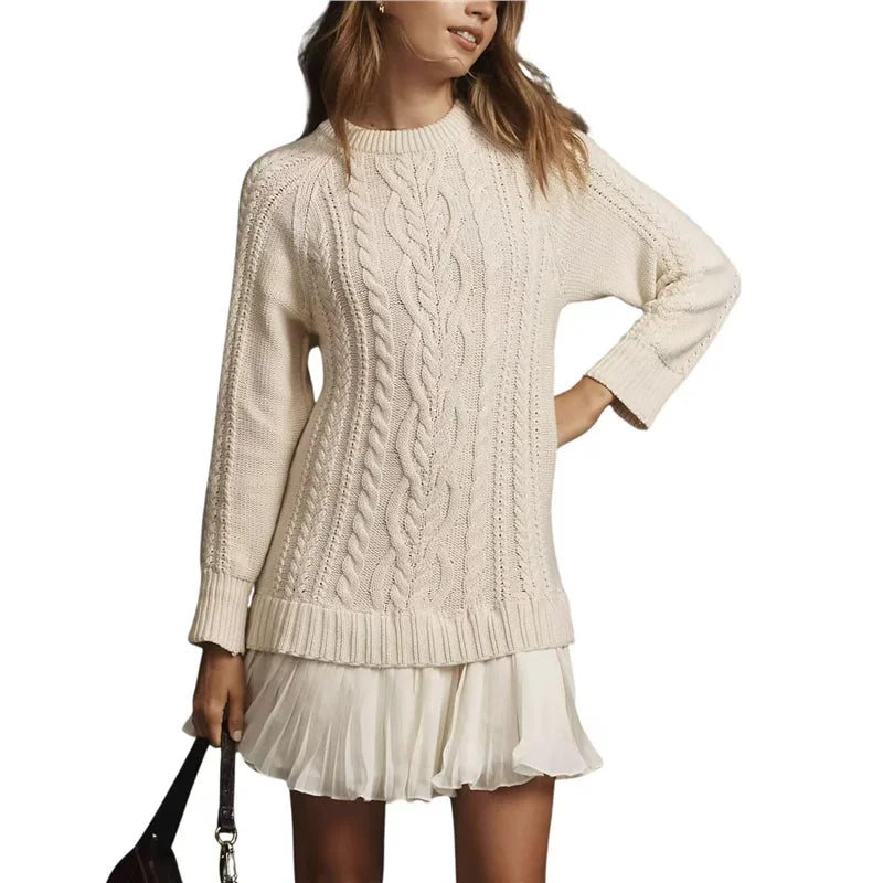 Casual Floral Lace Sweater