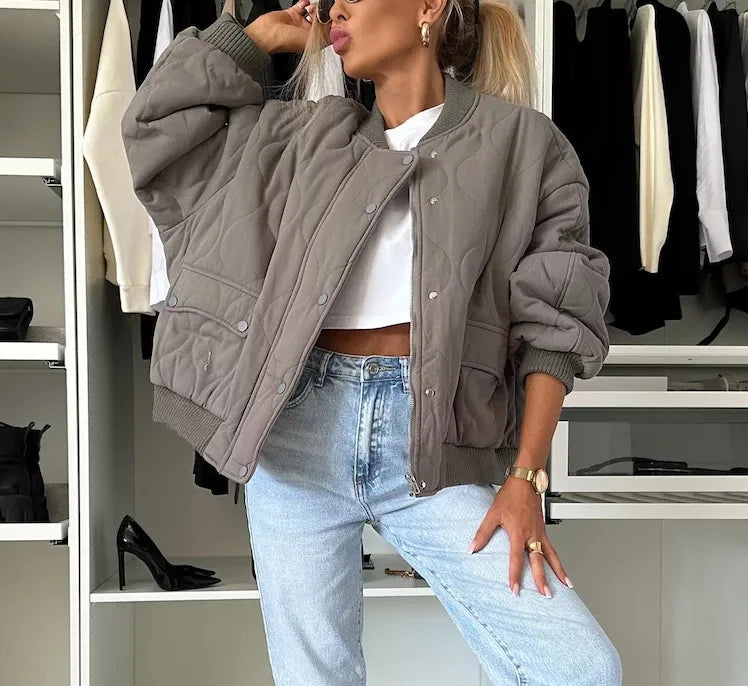 Spring Muse Black Casual Parka