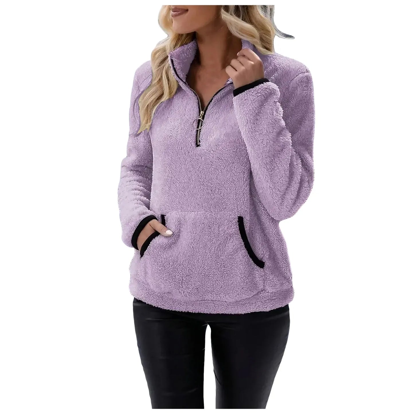 Cozy Zest Half-Zip Wool Pullover
