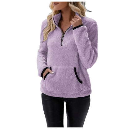 Cozy Zest Half-Zip Wool Pullover