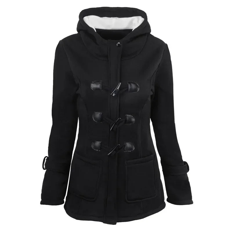 Hooded Zip Up Overcoat