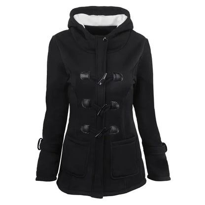 Hooded Zip Up Overcoat