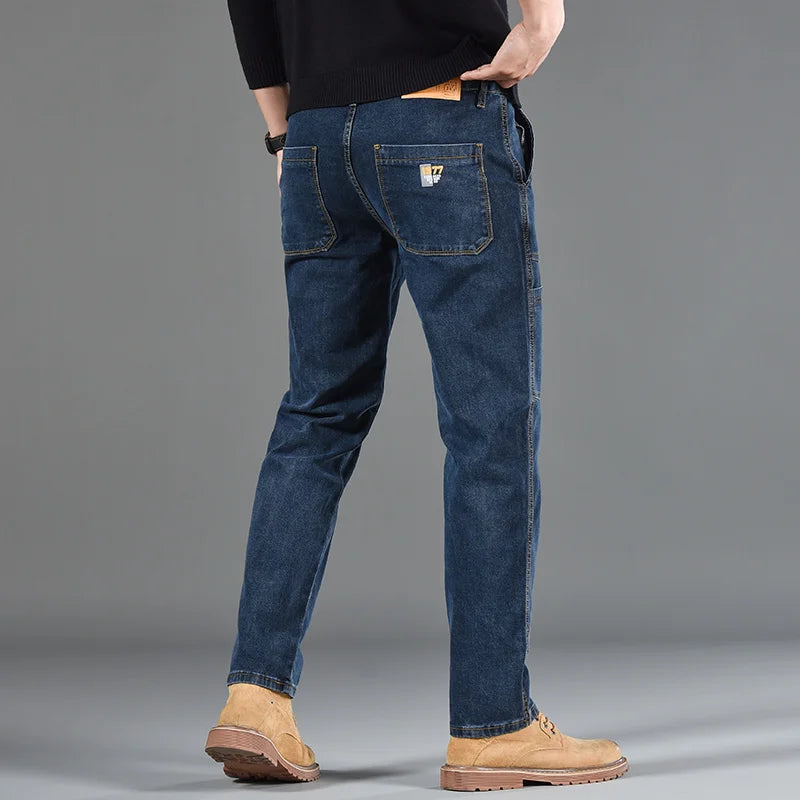 Street Flex Six-Pocket Print Jeans
