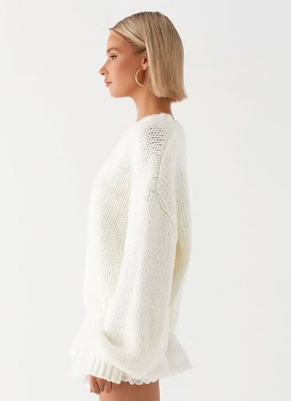 CozyHue Premium Knit Pullover Sweater