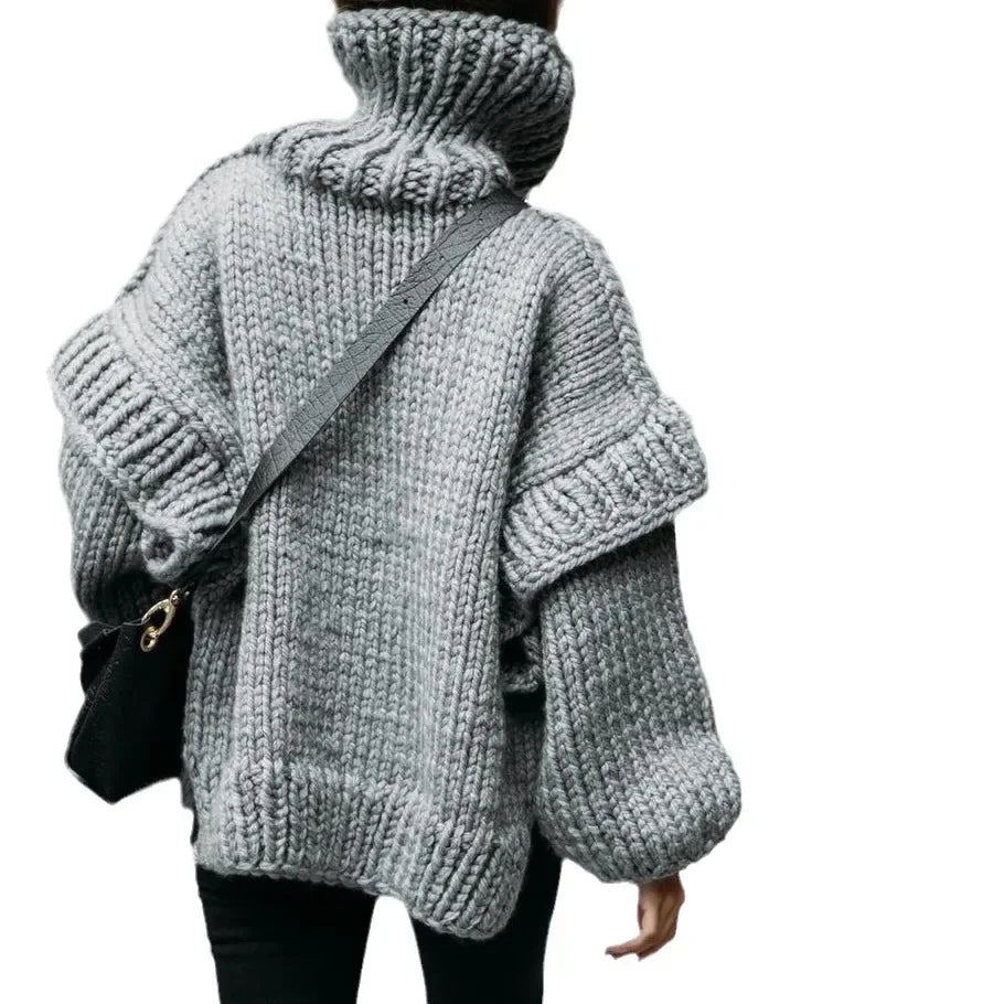 SnugCharm Oversized Winter Knit Sweater