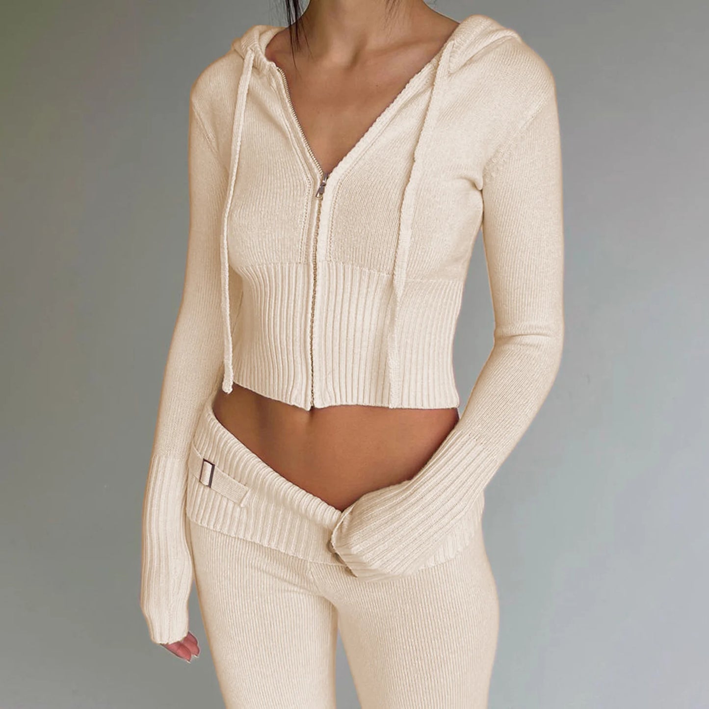 Zara Zip-Up Hoodie & Pants Set