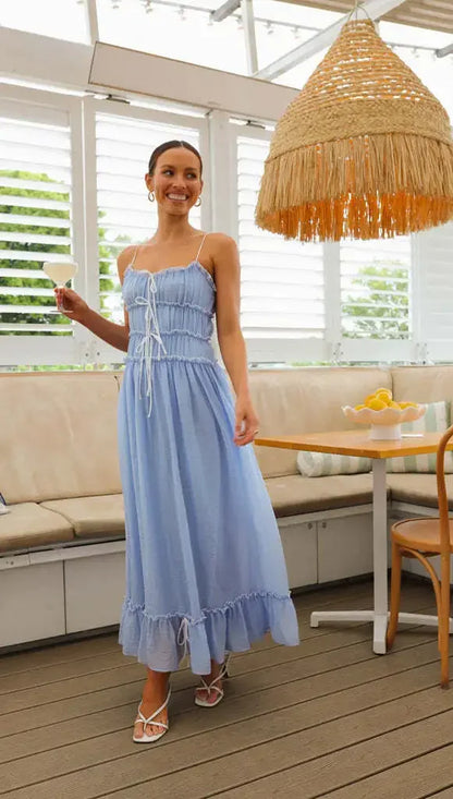 Elegant Slash Neck Holiday Maxi Dress