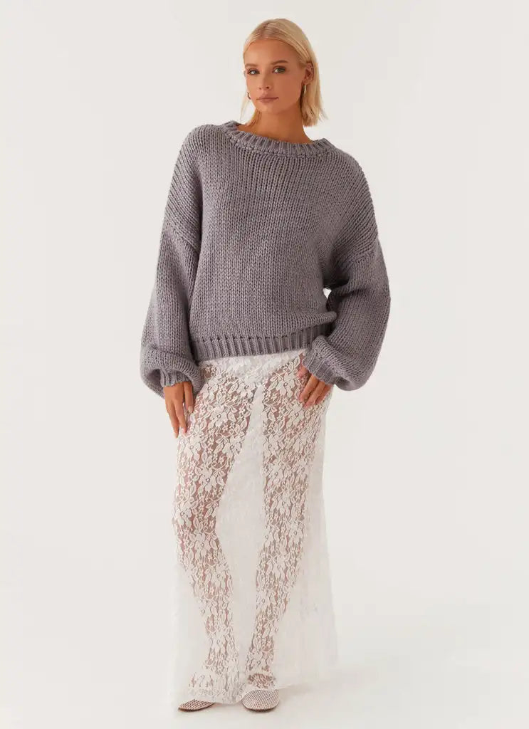 CozyHue Premium Knit Pullover Sweater