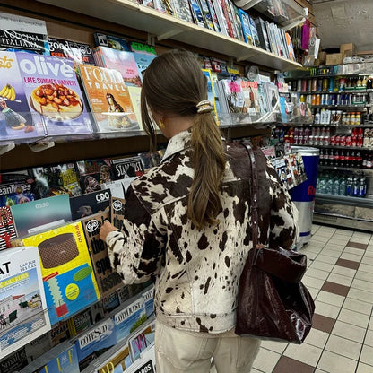 Spotted Style Vintage Short Jacket