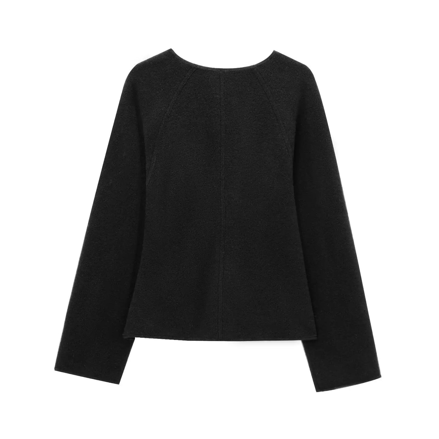 Buckle Wool Blend Coat