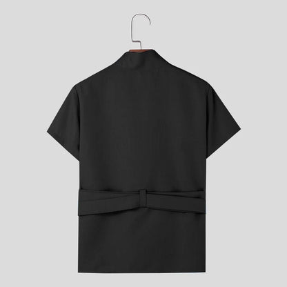 Lace-Up V-Neck Tee