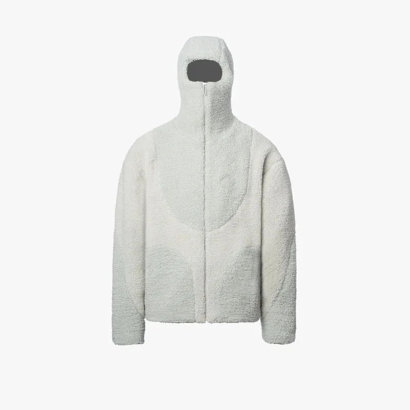 Block Fleece Jacket Y2K Warm Unisex Style