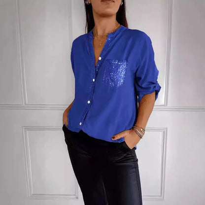 Sequin Beaded Vintage Shirt