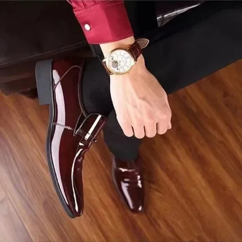Imperial Gloss Black Oxford Shoes