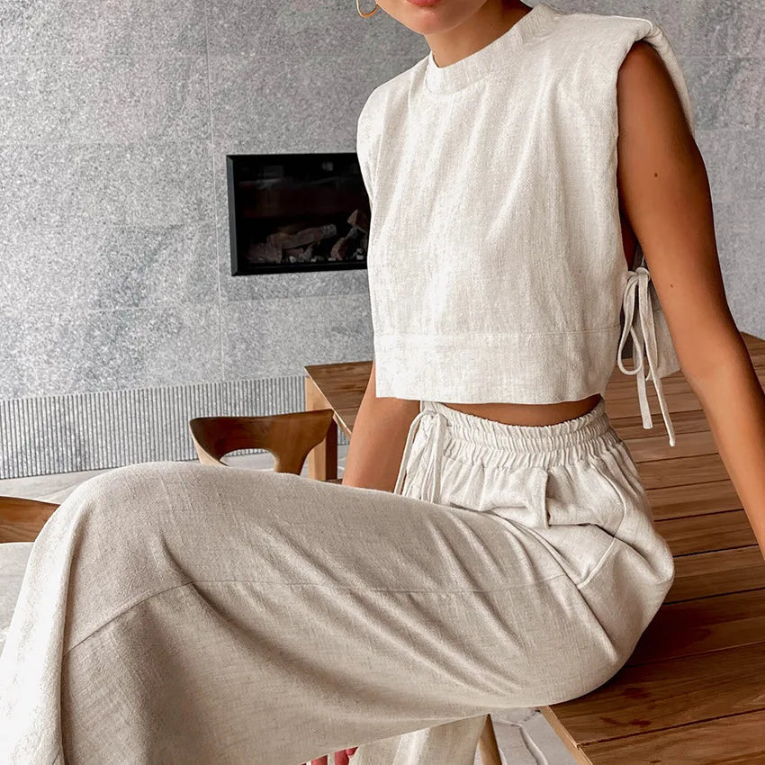 Chic Harmony Wide-Leg Pant Set
