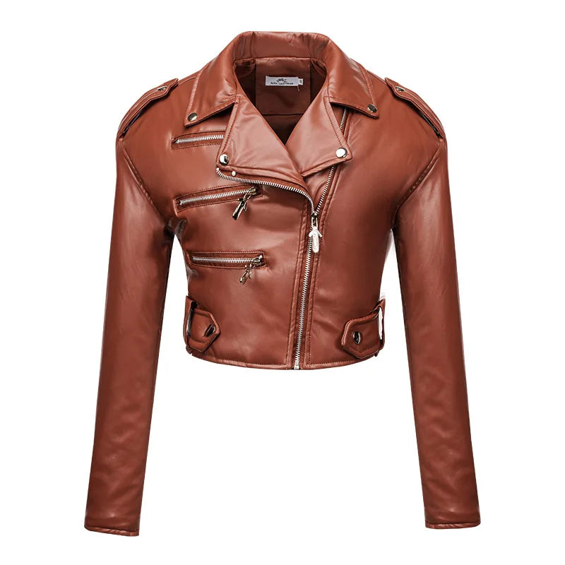 Moto Chic Slim Leather Jacket