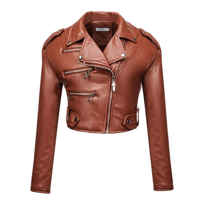 Moto Chic Slim Leather Jacket