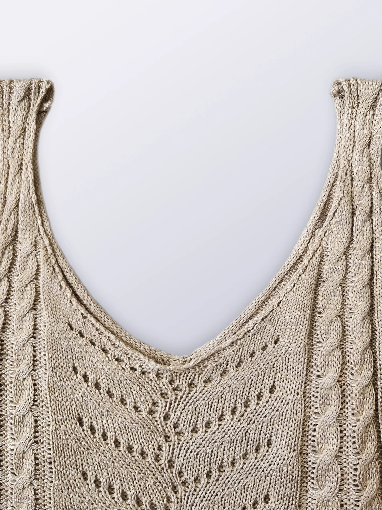 Breeze Knit Hollow V-Neck Tank