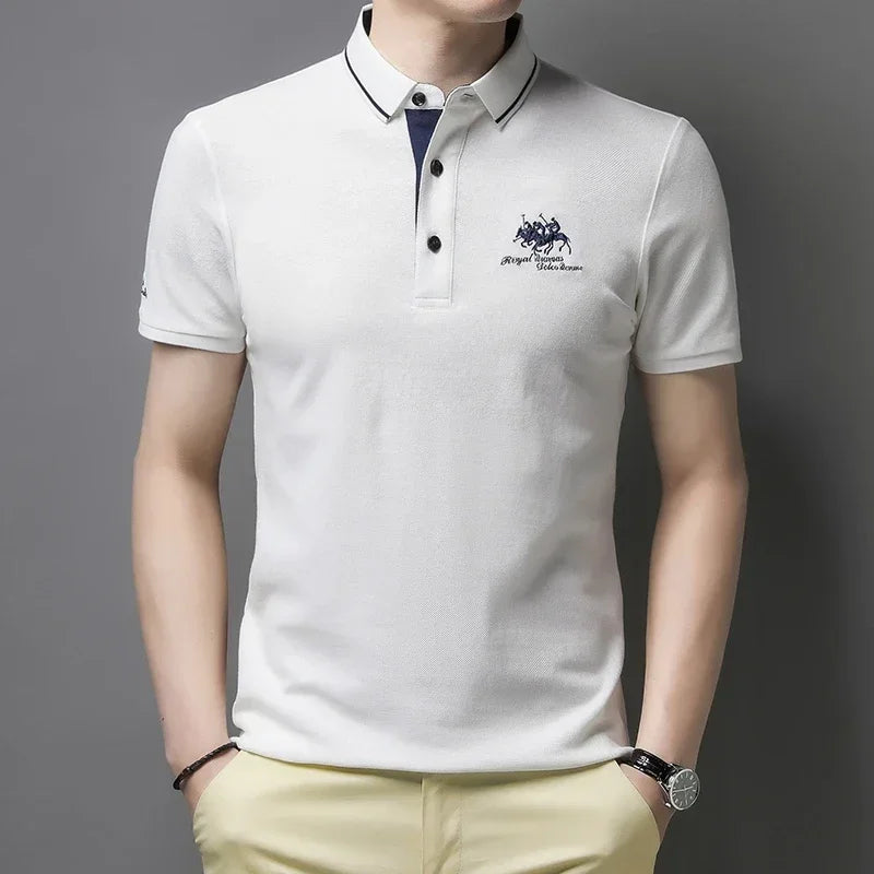 Embroidered Casual Polo Shirt